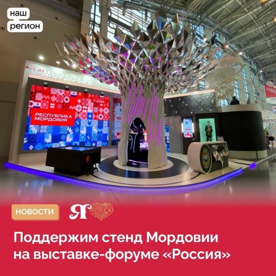 Друзья! Давайте проголосуем за стенд Мордовии на выставке-форуме «Россия»!